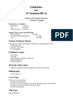 Guidelines For BCA IT Seminar-Revised