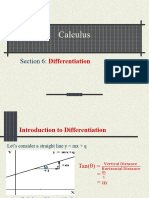 Section 6 Differentiation