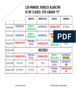 Horario 6to E-2024