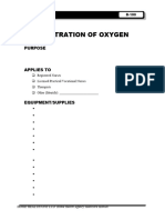 Administration of Oxygen