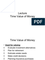 Lecture Time Value of Money