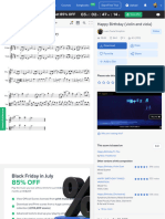 Happy Birthday (Violin and Viola) Sheet Music For Violin, Viola (String Duet) Musescore - Com 2