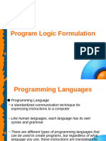 Program Logic Formulation