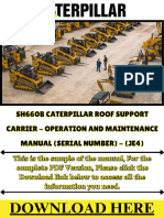 SH660B Caterpillar Roof Support Carrier - Operation and Maintenance Manual (Serial Number) - (Je4)