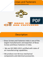 Brass Screws Fastener Presentation