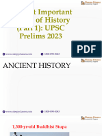 50 Important Topics of History UPSC Prelims 2023