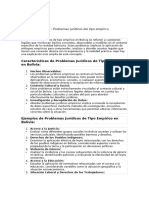 TEMA #8 - Proyecto de La Ley - Problemas Jurídicos Del Tipo Empírico