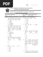 Soal PTS 1 Matematika