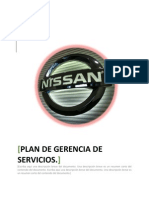 Plan Gerencia de Servicios NISSAN