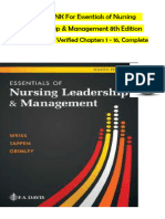 Test Bank For Essentials of Nursing Leadership and Management, 7th Edition