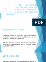 Revisión Del Documento Borrador de Los Términos de Referencia para La Contratación e Implementación Del Software Tipo EAM