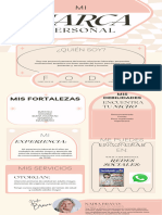 Infografía Marca Personal Aesthetic Salmón Pastel