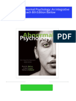 Test Bank For Abnormal Psychology: An Integrative Approach 8th Edition Barlow