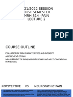 PAIN MRH 314 Lec 2