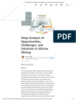 Deep Analysis of Opportunities, Challenges, and Solutions in African Mining