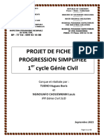 FICHE SIMPLIFIEE DE PROGRESSION ANNUELLE - Maço - 1er - Cycle