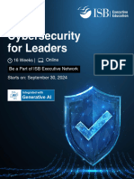 ISB Cybersecurity For Leaders Brochure