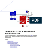 Call Flow Specification For Contact Center and CRM Integration