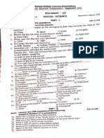 10th Social EM Original Question Paper To Quarterly Exam 2022 Thenkasi District English Medium PDF Download