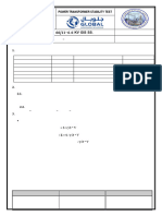 Transformer Stability Test Format