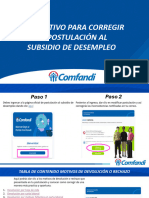 Instructivo de Como Corregir Tu Postulación Al Subsidio de Desempleo