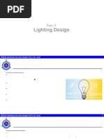 Topic 5 - Lighting Design