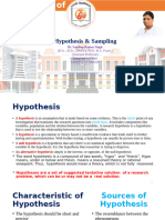 Unit 1B Hypothesis & Sampling