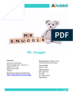 MR Snuggles Bear Crochet Pattern