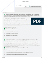 Avaliação I - Organizaçao Do Trabalho Educativo em Ambiente Nao Escolar