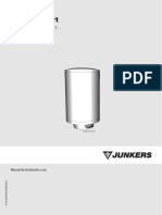 Manual Usuario Termo Electrico Junkers Elacell Comfort 150 L Horizontal Vertical