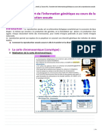 Unite2 - Cours2 - Transfert de L'information Génétique Au Cours de La Reproduction Sexuée - Eleves 2