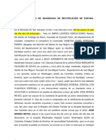 Actas de Diligencias de Rectificación de Partida - Jose Moises 2024