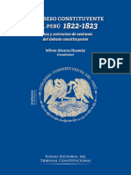 Congreso Constituyente Del Perú 1822-1823. Actas y Extractos de Sesiones Del Debate Constituyente