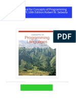 Solution Manual For Concepts of Programming Languages, 10/E 10th Edition Robert W. Sebesta