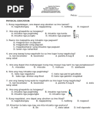 Mapeh 2 Hiligaynon Periodical Test