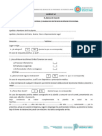 ANEXO VI - PLANILLA DE SALUD - SALIDA EDUCATIVA - REPRESENTACIÓN INSTITUCIONAL CyO