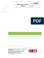 MSDS Supresor de Polvo EODUST