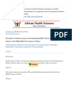 Prevalence of Insulin Resistance and Identifying HOMA1 IR and HOMA2