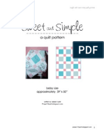 Sweet and Simple Quilt Pattern