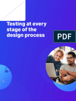 Testing at Every Stage Design Process