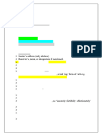 Formal Letter Specimen