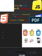 Introduction To HTML+CSS+Javascript& Debugging PDF