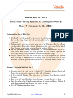 History Chapter 3 Nazism and The Rise of Hitler Class 9 Notes PDF - FREE