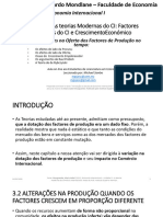 Módulo 4 - As Teorias Modernas Do CI - Alterações Dos Factores de Produção No Tempo