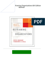 Test Bank For Reframing Organizations 6th Edition Bolman All Chapter Instant Download