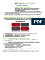 Module 4 Strategic Frameworks and Models