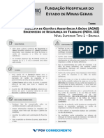 AGAS - Engenheiro de Segurança Do Trabalho - III - FGV