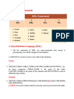 Types of SQL Commands