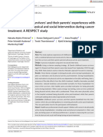 Journal of Advanced Nursing - 2022 - Petersen - Childhood Cancer Survivors and Their Parents Experiences With