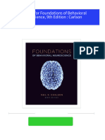 Full Test Bank For Foundations of Behavioral Neuroscience, 9th Edition: Carlson All Chapters